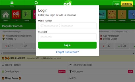 odibets login